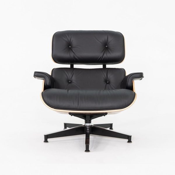 2024 Herman Miller Eames Lounge Chair and Ottoman | Black Leather, Santos Palisander - Image 5