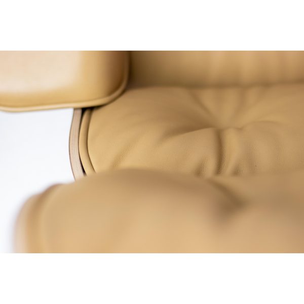 2023 Vitra Eames Lounge Chair and Ottoman, XL | Caramel Leather, American Cherry - Image 11