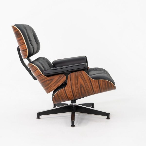 2024 Herman Miller Eames Lounge Chair and Ottoman | Black Leather, Santos Palisander - Image 6