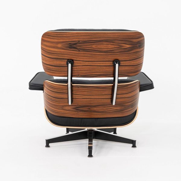 2024 Herman Miller Eames Lounge Chair and Ottoman | Black Leather, Santos Palisander - Image 9