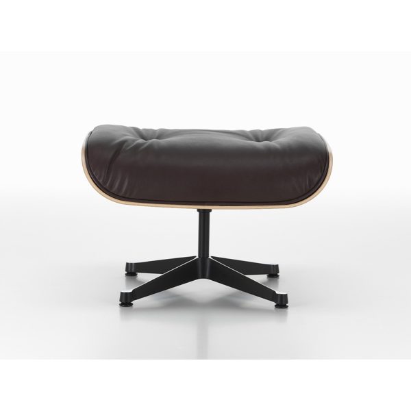 2023 Vitra Eames Lounge Chair and Ottoman, XL | Dark Brown Leather, Dark Walnut - Image 8