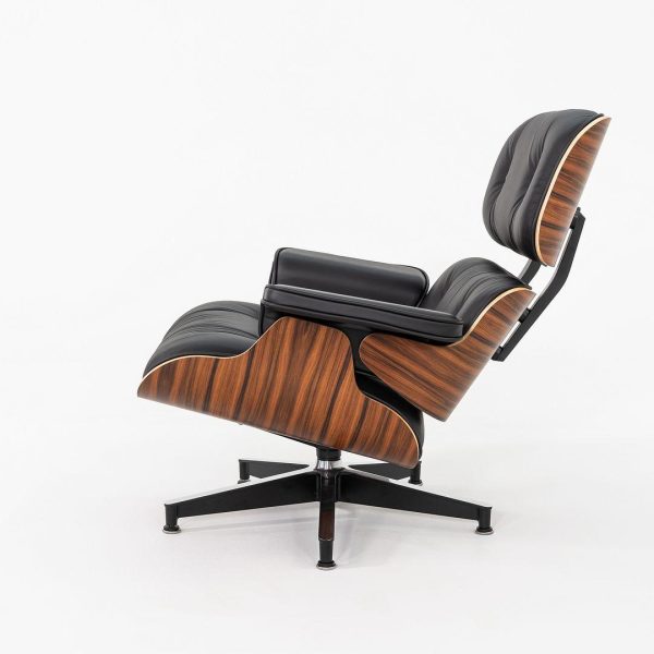2024 Herman Miller Eames Lounge Chair and Ottoman | Black Leather, Santos Palisander - Image 7